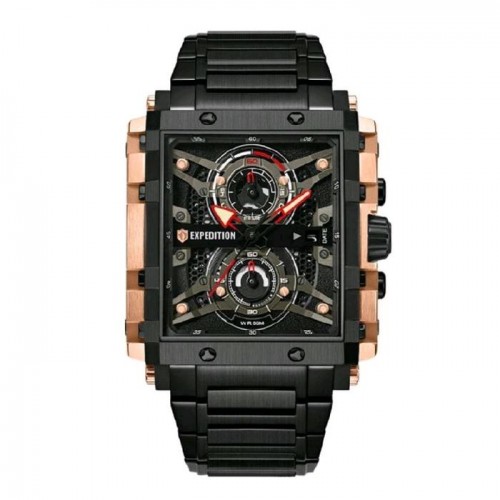 Expedition 6757 Rosegold Black Steel New MCBBRBA1